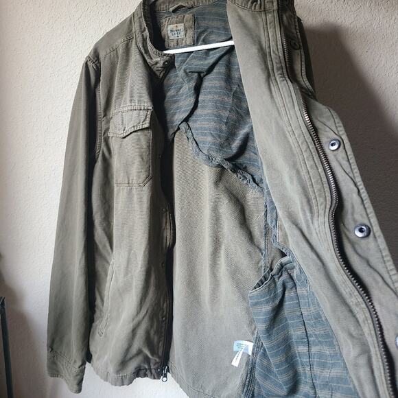 Marine Layer Army Green Jacket Men's Size Large - Picture 4 of 12